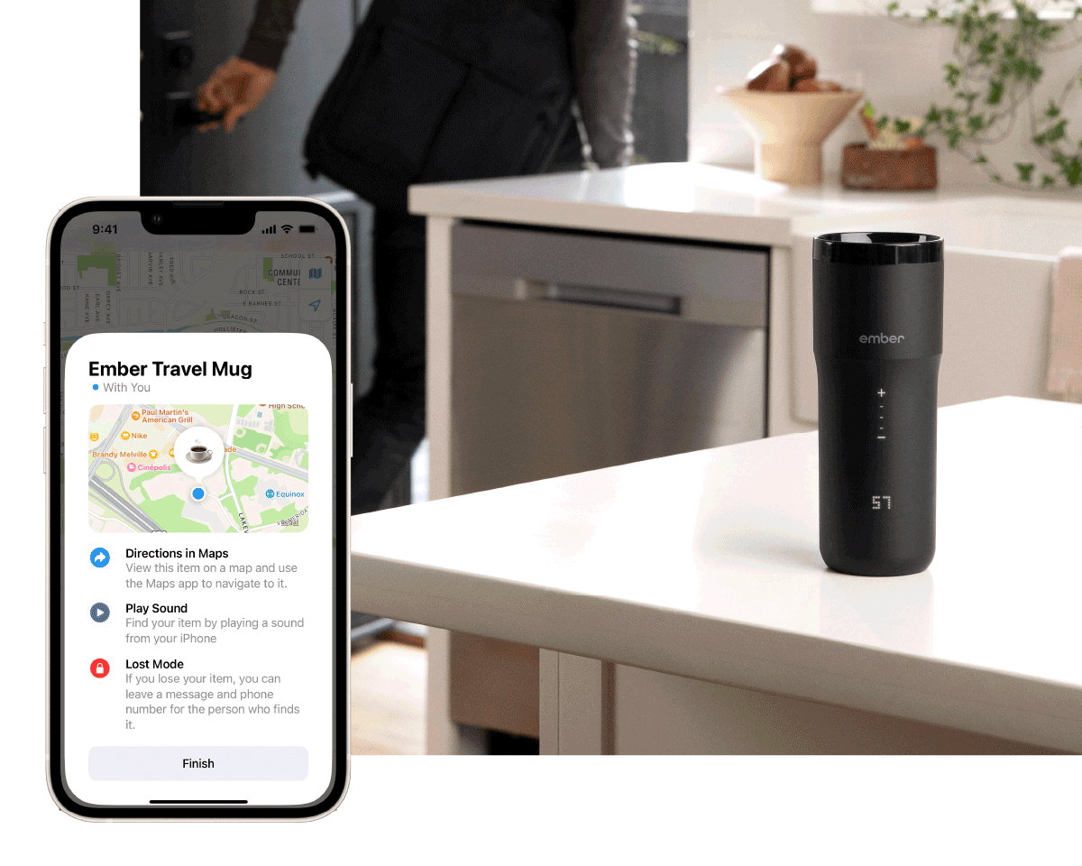 Ember's upcoming Travel Mug 2+ can be tracked in Apple's Find My